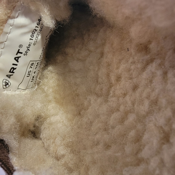 Ariat Cruiser Fleece Animal Print Slip On Size 7 B - Picture 10 of 15